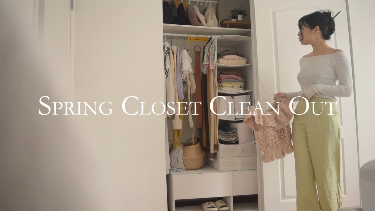 Organize Closet with Me for Spring🌸| IKEA items | Closet Makeover | Thai Food