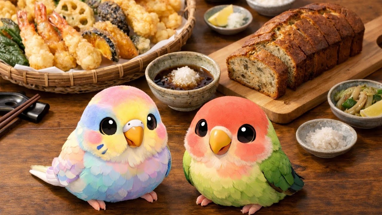 バナナブレッド＆いろいろ天ぷら揚げます【夜勤明けの手作り朝食】