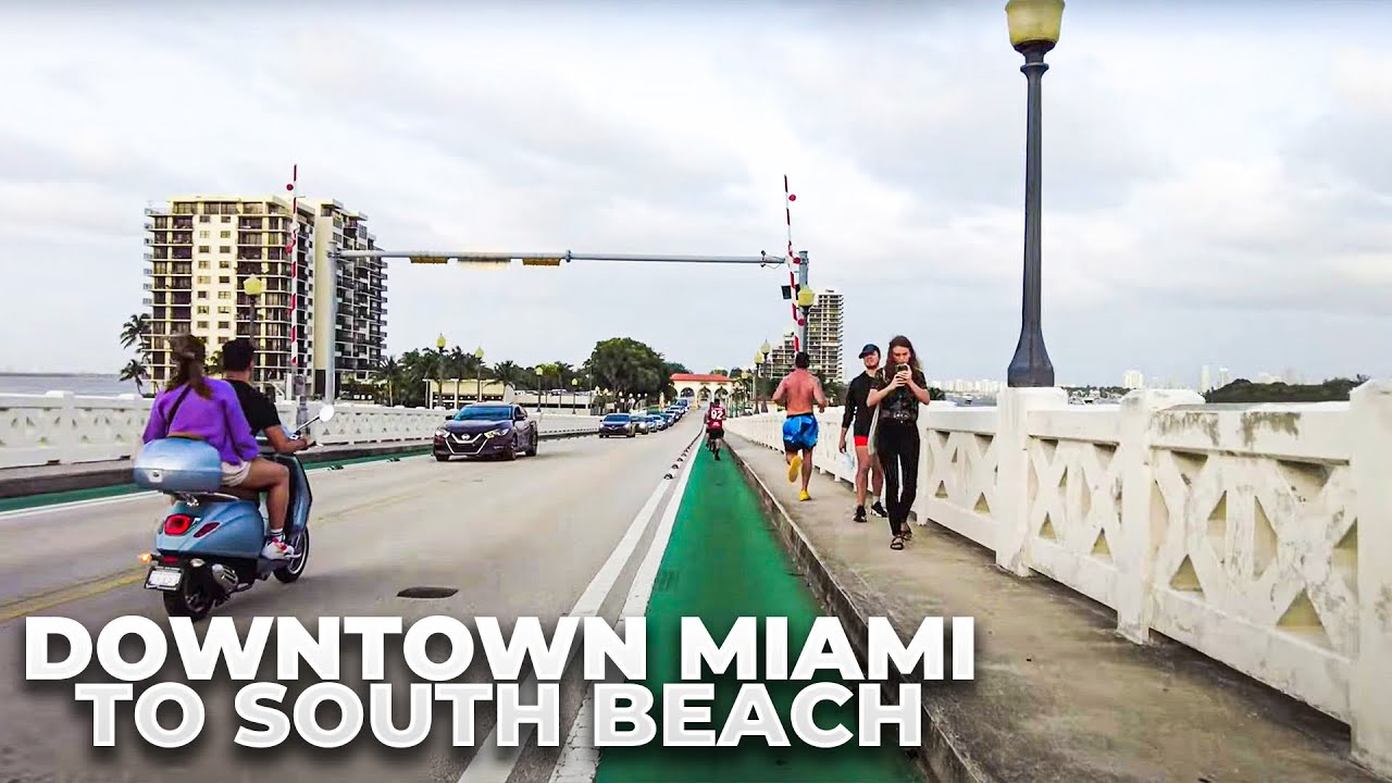 Miami Bike Ride : Downtown to South Beach on Saturday Afternoon (May 2022)