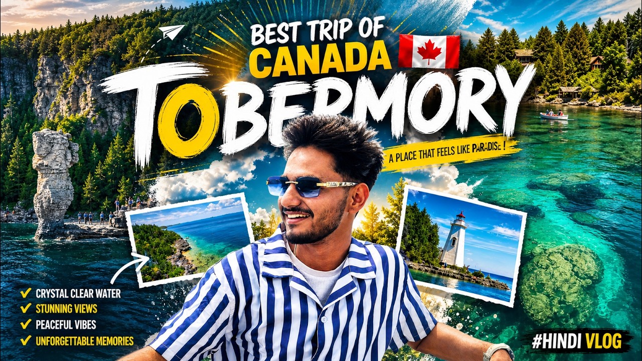 I Didn’t Expect THIS in Canada 🇨🇦 | I Found the Bluest Water | Tobermory Travel Vlog