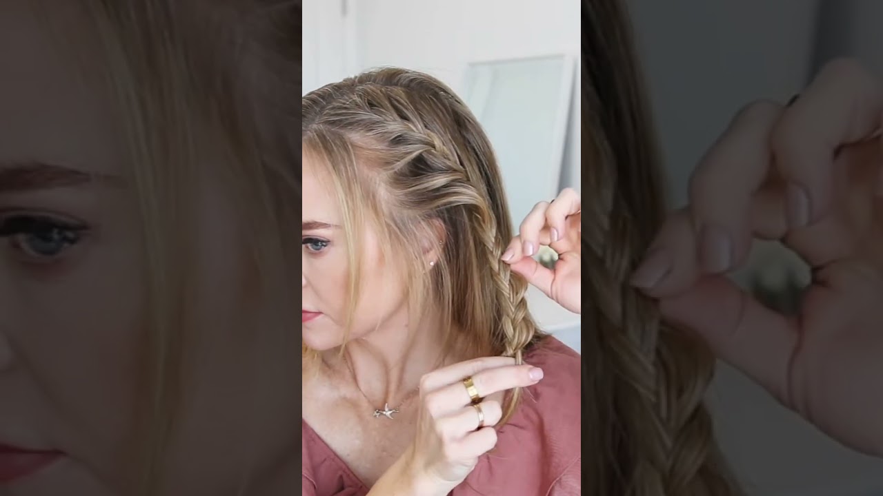 DOUBLE BRAIDED HAIRSTYLES #shorts #sponytails #shortsvideo #ytshorts #haircare