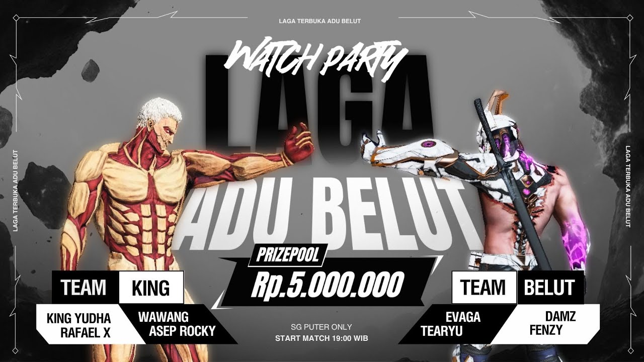 FULL REPLAY LAGA - KING LEDIB VS BELUT EVAGA