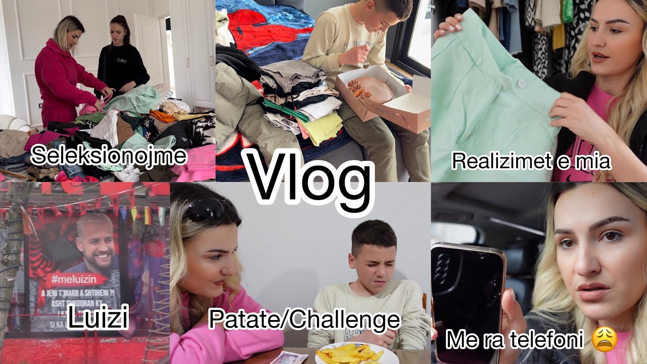 Sjellim rrobat te shtepia e re/Cfare i ndodhi telefonit 😫Nje Challenge me Angelon 😅Vlog/Dezi Lami