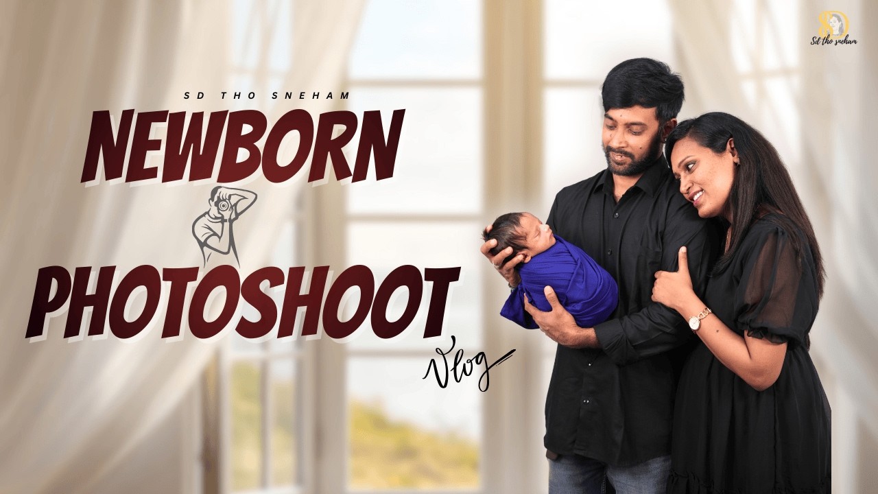 Newborn Baby Photoshoot Vlog | Our Son’s First Photoshoot | SD Tho Sneham