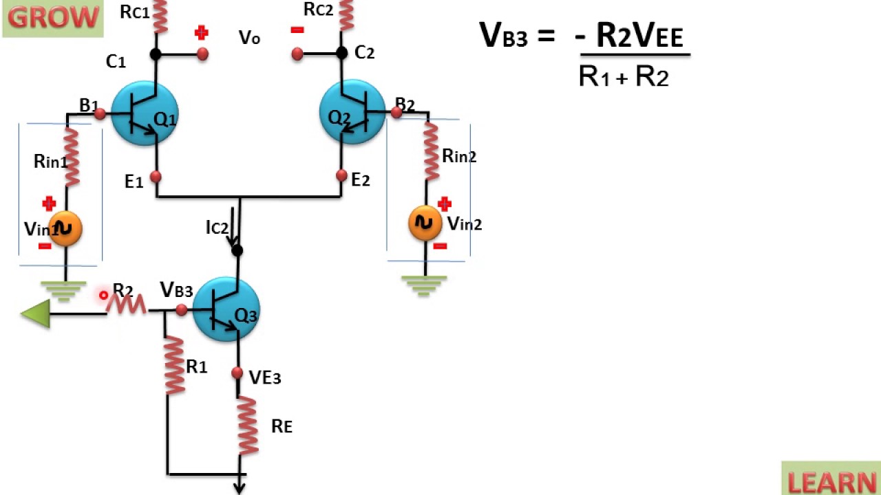 Constant Current Bias Of Differential Amplifier(हिन्दी )