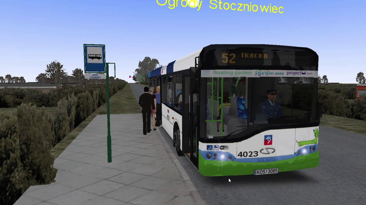 OMSI 2: Fiction Szczecin - Solaris Urbino 12 II #4023 - Linia: 52 - Kierunek: Tkacka
