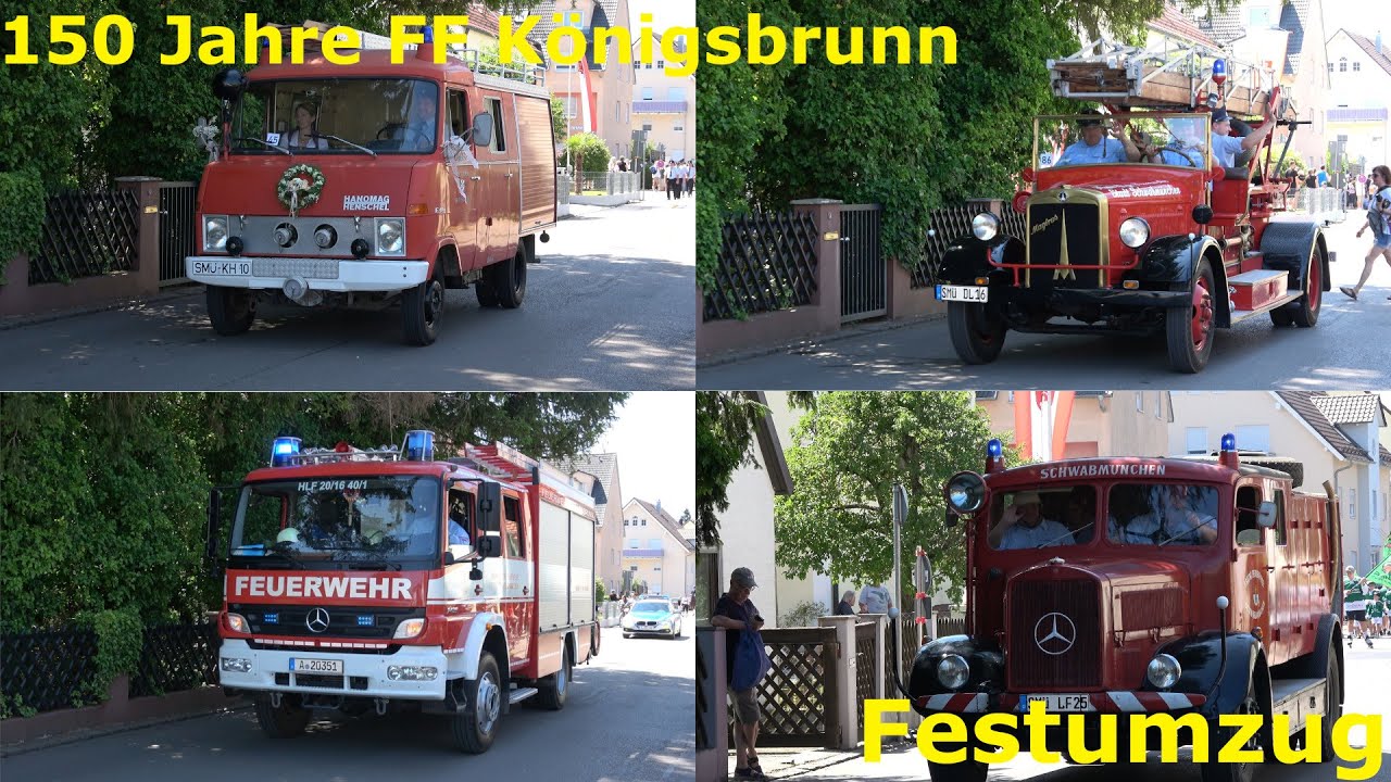 [Festumzug] 150 Jahre FF Königsbrunn mit Oldtimern