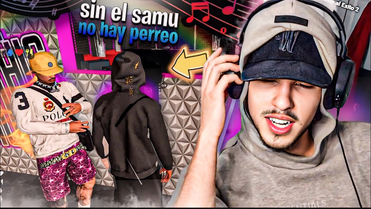 DOS MALANDROS GRABANDO SU PRIMER TEMA MUSICAL 😂 || GTA V RP #33 || Samulx