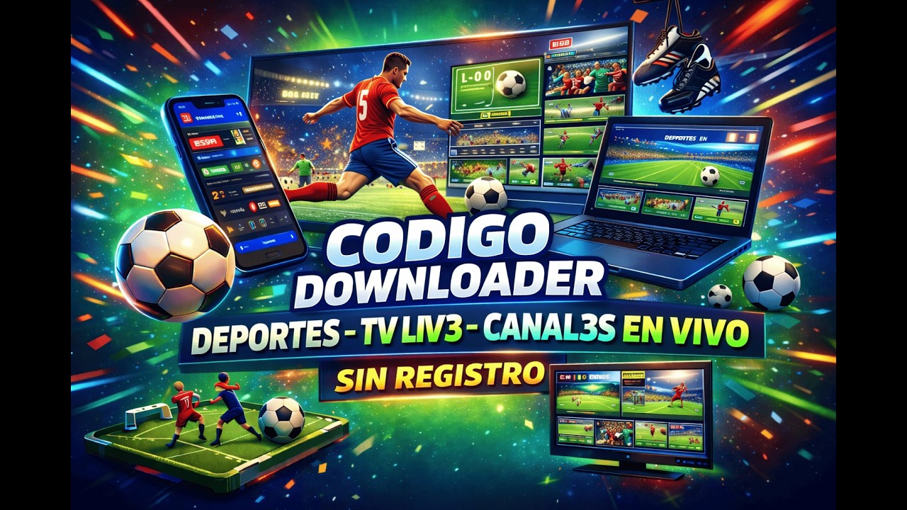 NUEVO CODIGO DOWNLOADER DEPORT3S | TV L1V3 Y MUCHO MAS! | ⚽⚽⚽