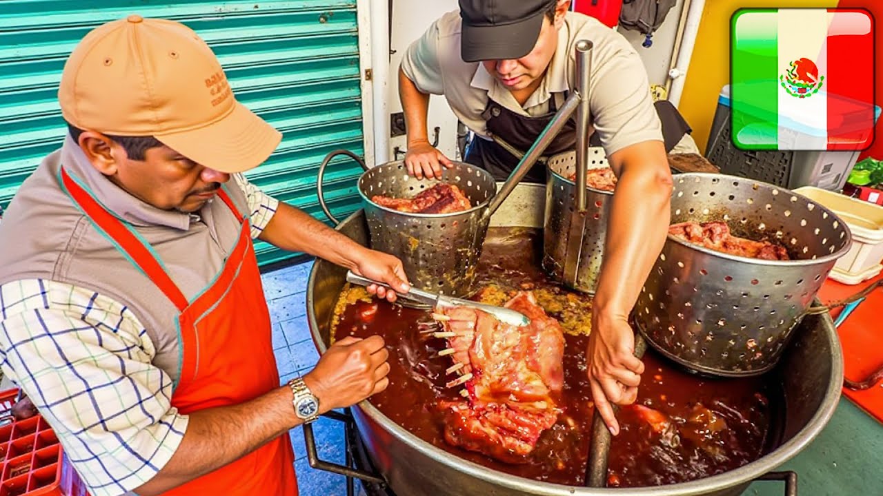 Estos TACOS de CARNITAS Solo hay en México 😮🇲🇽 150 KILOS DE CARNE para el Día de la Independencia