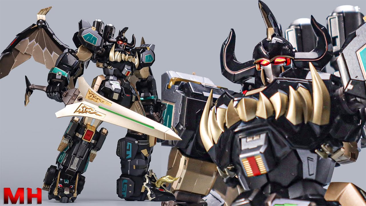 Обзор трансформирующегося динозавра Beast Model G-02 Dark Megazord 5 в 1.