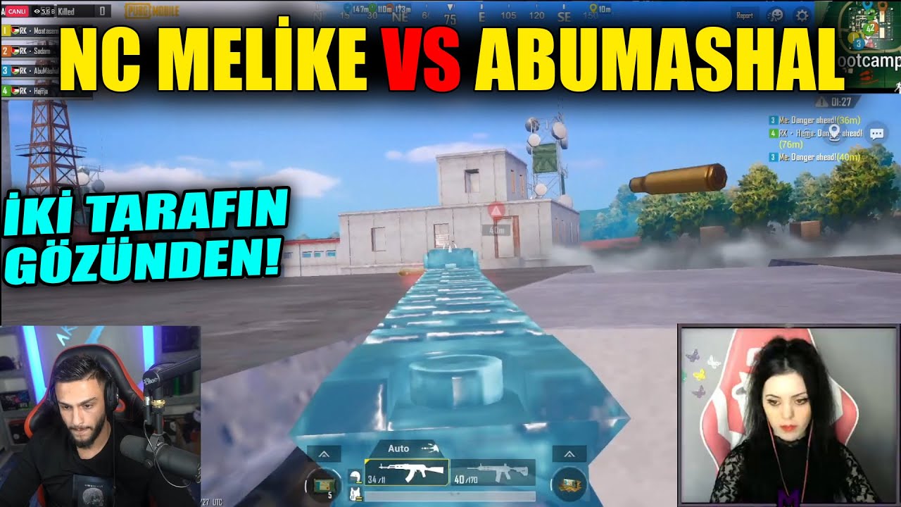 NC MELİKE VS ABUMASHAL Pubg Mobile Yayıncı Karşılaşmaları