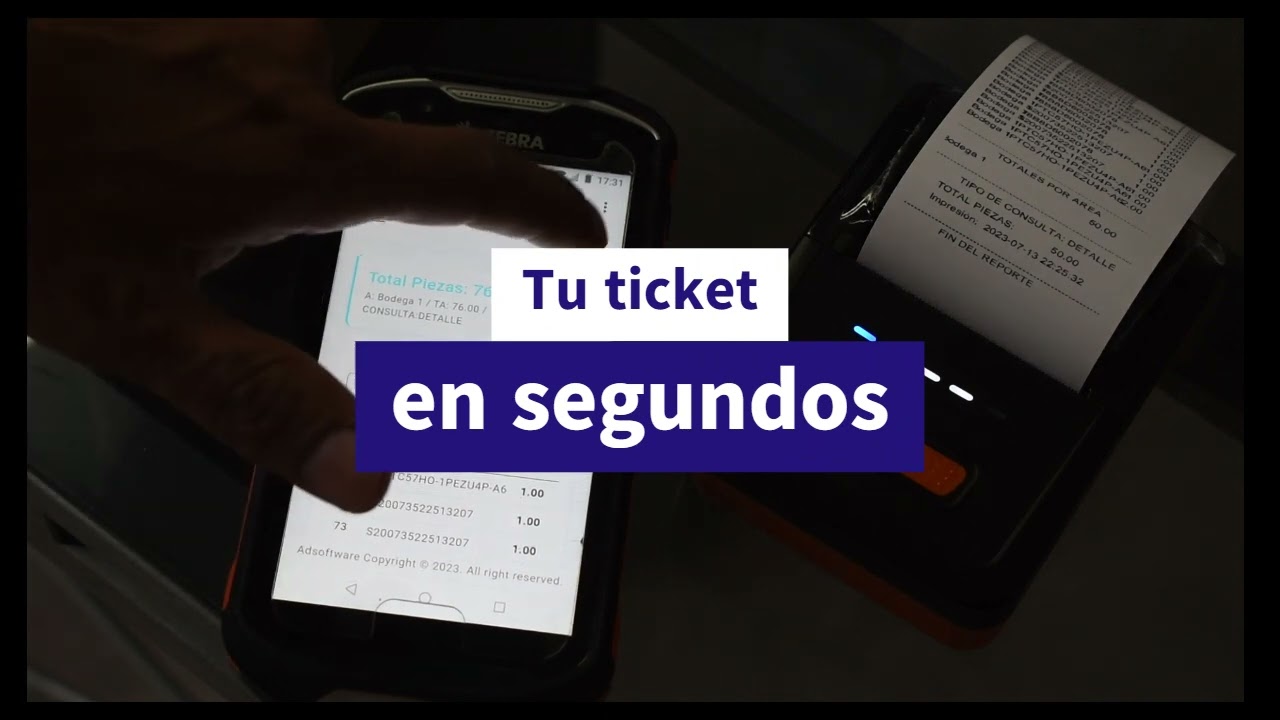 Terminal de Inventarios Zebra con el Software SAI