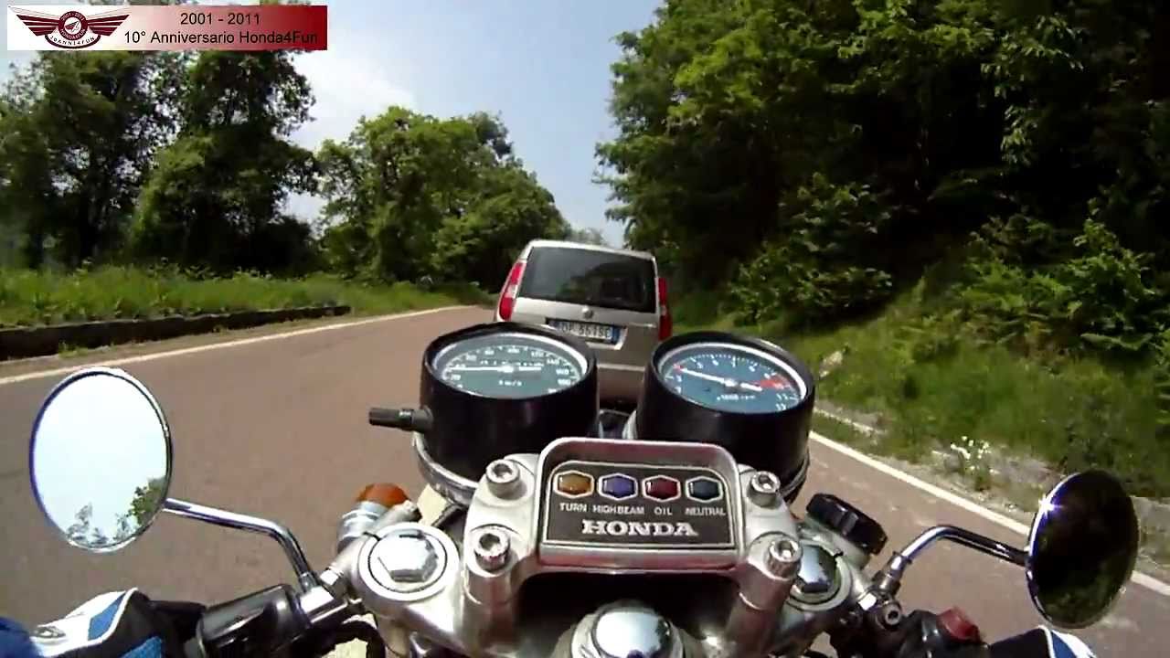 HONDA CB500 Four onboard Cereglio -  Tolè