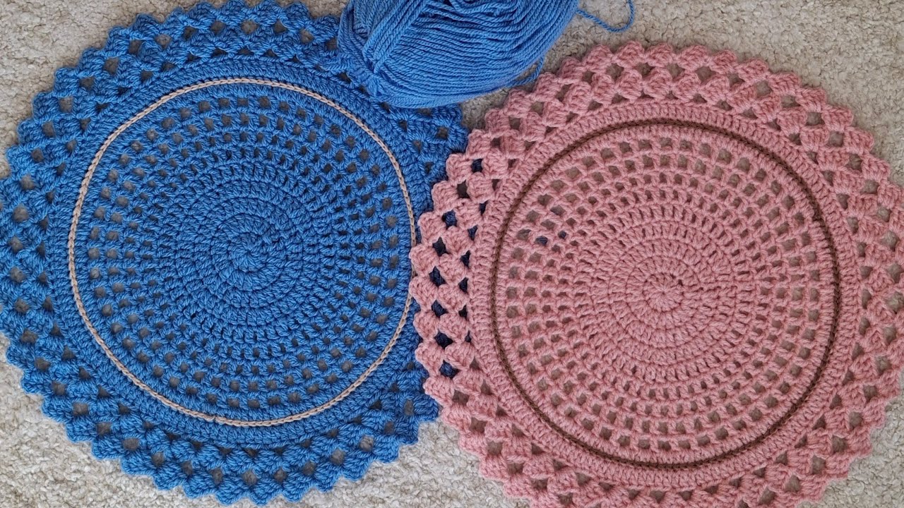 МК🧶Вязаная салфетка крючком для начинающих 🧶 Crochet napkin. Sousplat 