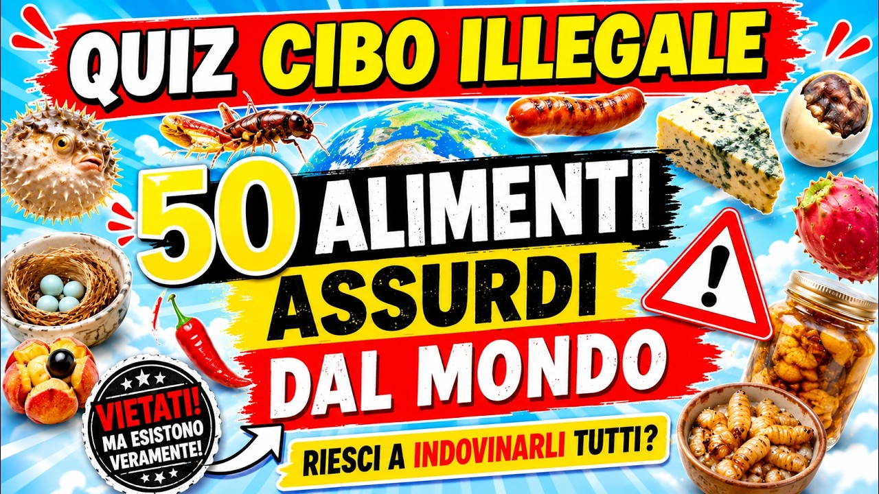 Quiz CIBO Assurdo – 50 domande che ti rovineranno l’appetito