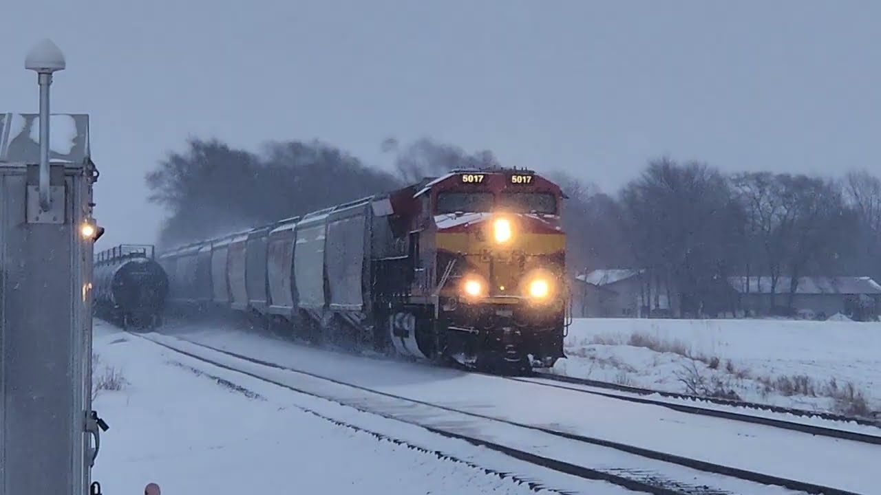 Train 241 Pulling 189 Cars Rolled Passed South Haven, MN