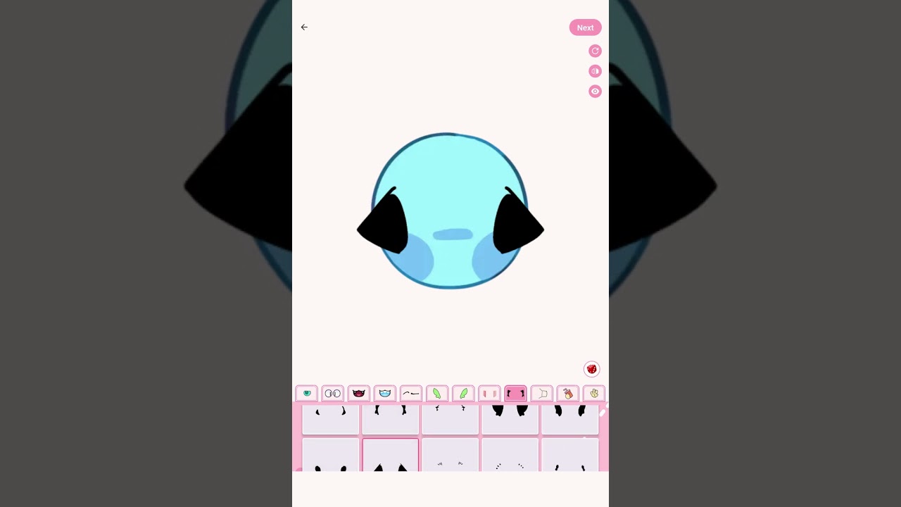 Create your cat! (On play store the app is called PFP maker cat emoji)