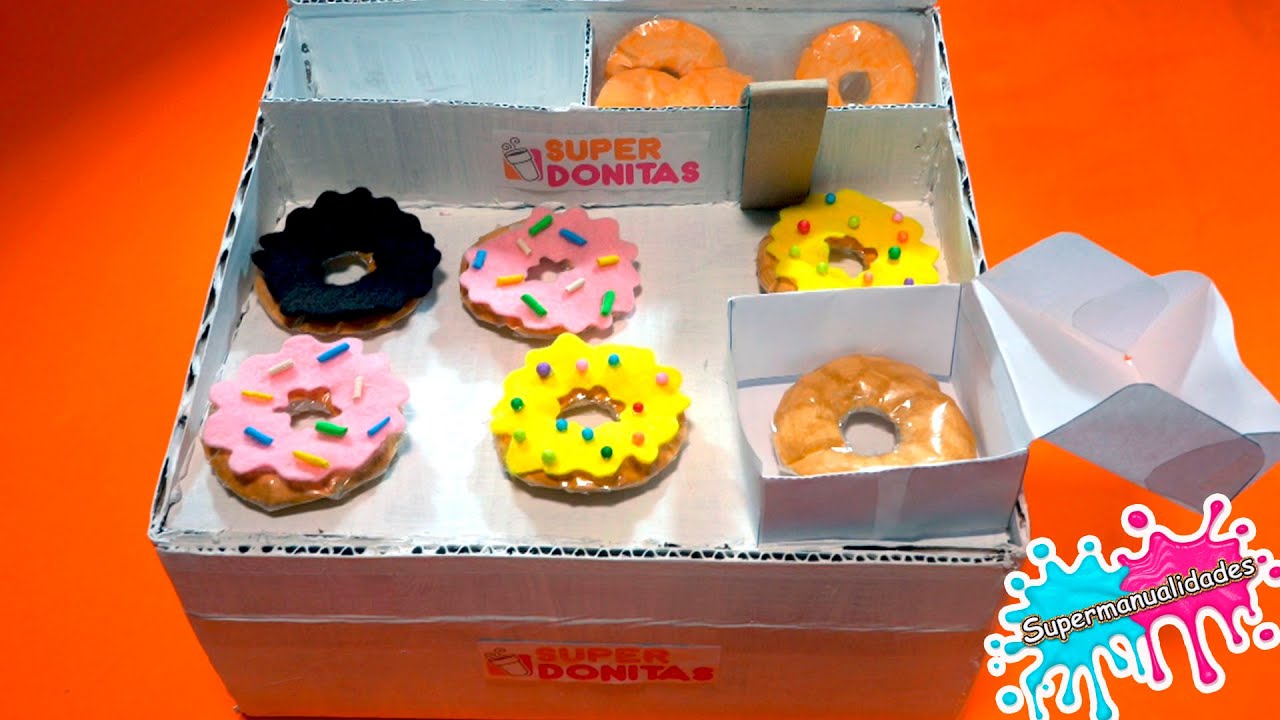 DIY puestito de Donas de cartón (Donut Stand) - Supermanualidades