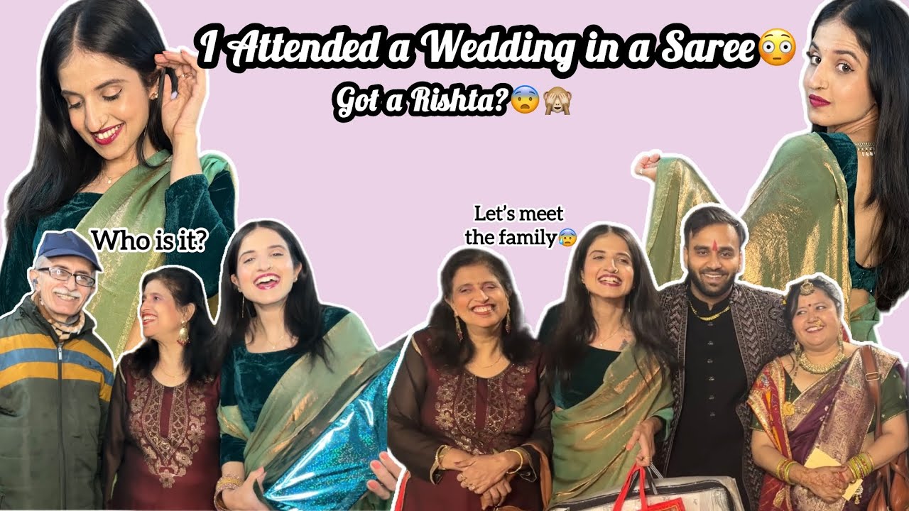 Wearing a Saree for a Wedding and Everyone was Shocked 🤯 | Unexpected Family Reaction 😳