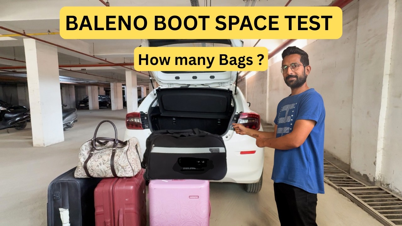 BALENO BOOT SPACE TEST | Baleno Boot Space With Luggage | Baleno Petrol Boot Space Test| Baleno Boot