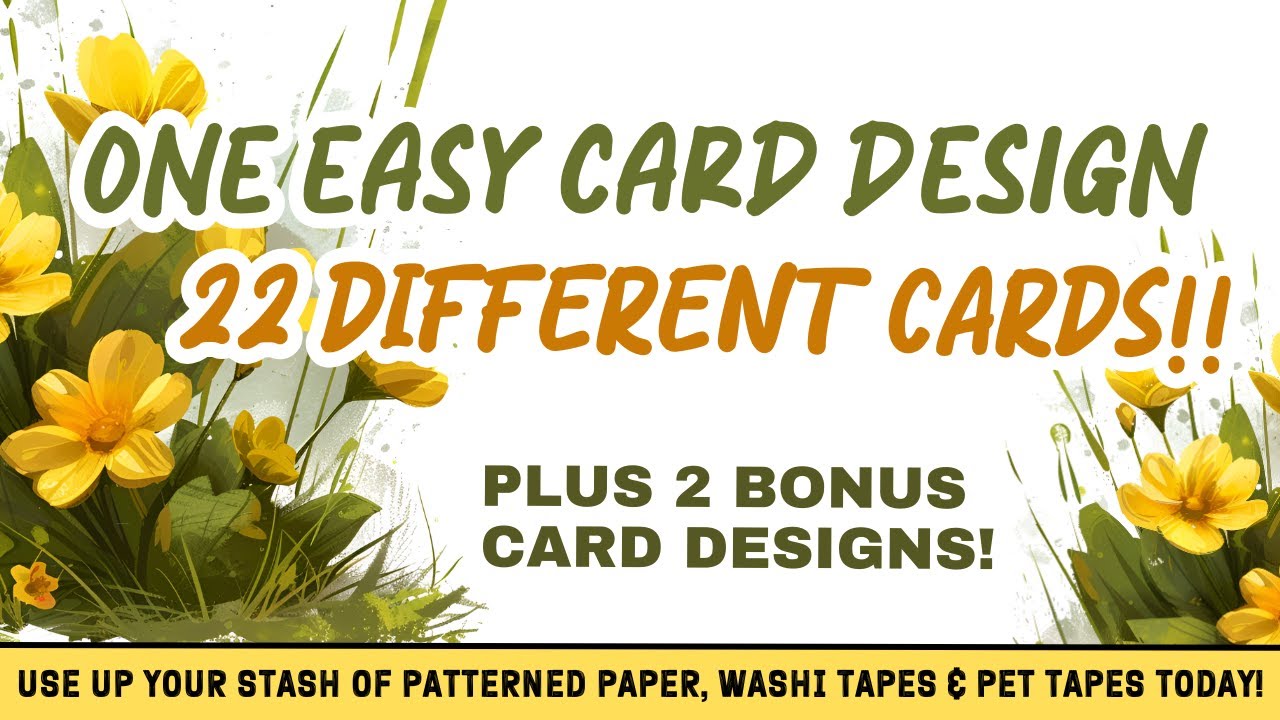 How to CREATE 22 CARDS FROM JUST ONE CARD DESIGN! Use up your stash or shop these items today!
