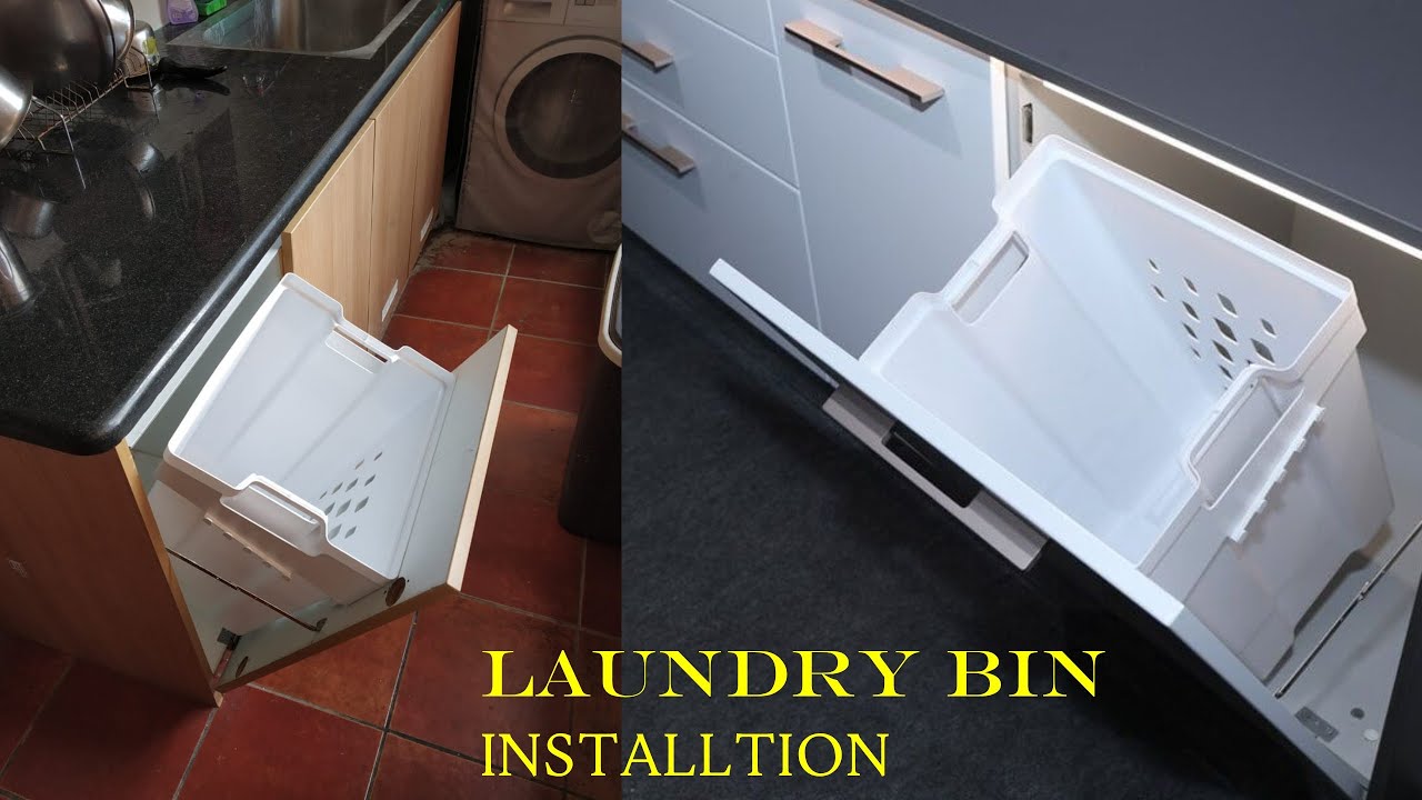 SITE 1 || Ebco Laundry Bin installation | Tilt-Out Laundry Organizer |  Cloth Laundry Hampers fixing