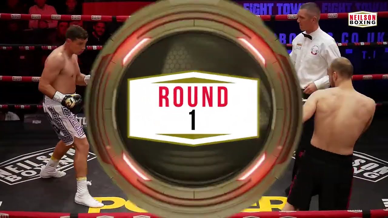 Tommy Jacobs vs Josh Cook - Fight Town - York Hall - 1st October 2022 - Neilson Boxing