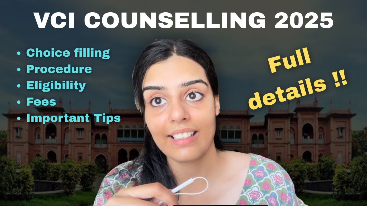 VCI Counselling 2025 *full details* ‼️Important tips #veterinary #vet #neet #new