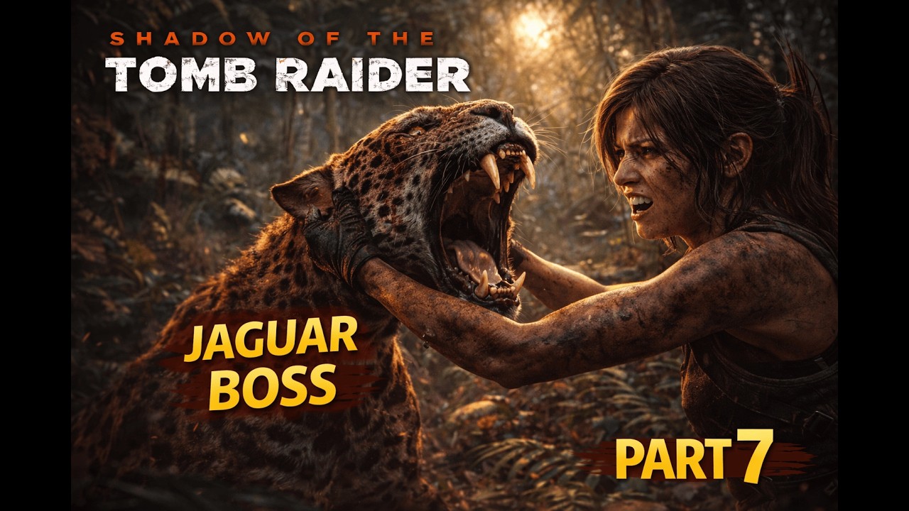Shadow of the Tomb Raider 4K Gameplay in Hindi | Jaguar Boss Fight | Part 7 (PS5)