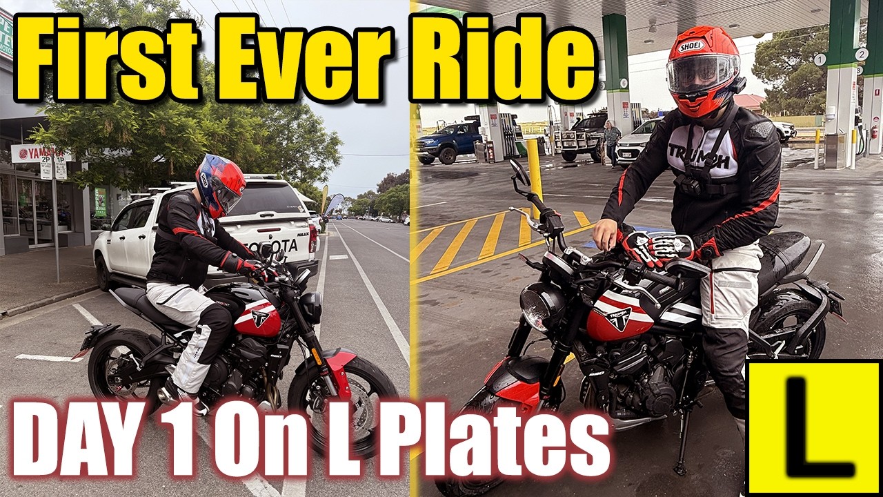 First Motorbike Ride as a Learner | Triumph Trident 660 LAMS | Adelaide Australia