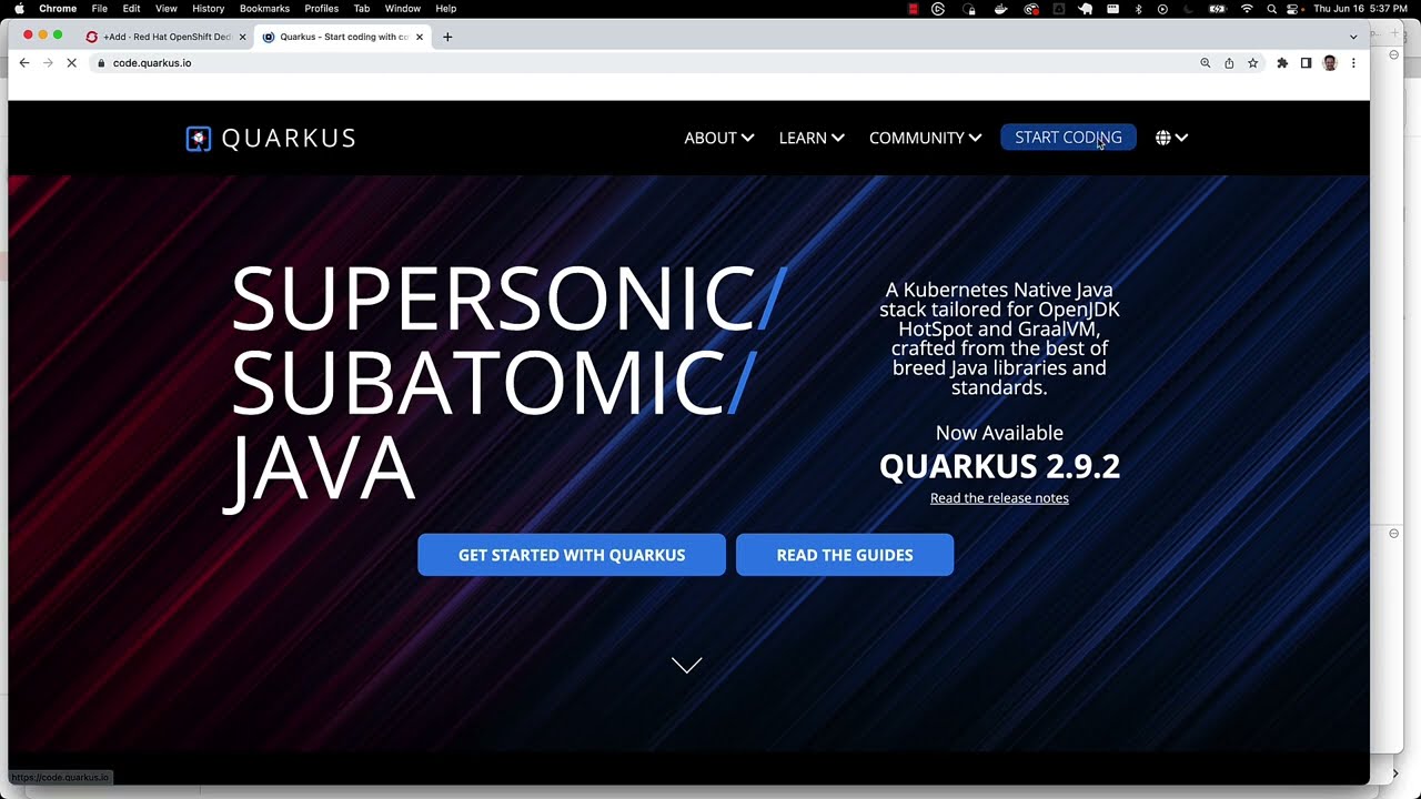 Quarkus to OpenShift