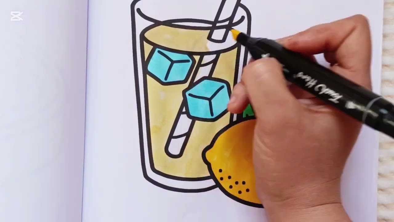 🍋 Lemon Juice Drawing | Healthy and Refreshing Drink
