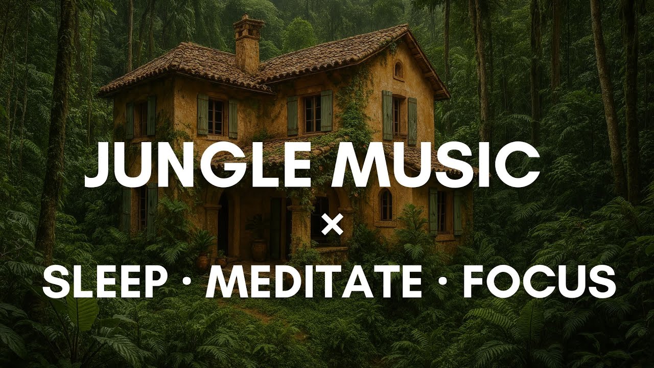 Jungle Music 森林白噪音 🪵 | Forest Meditation + Tribal Drum Ambience for Focus & Sleep | White Noise