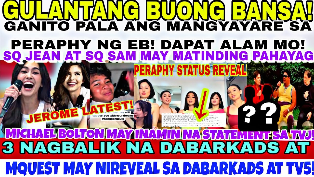 GULANTANG LAHAT😭GANITO PALA MANGYAYARE SA SQ AT PERAPAHY!❗JEAN& SAM MAY NIREVEAL😱MQUEST MAY GOODNEWS