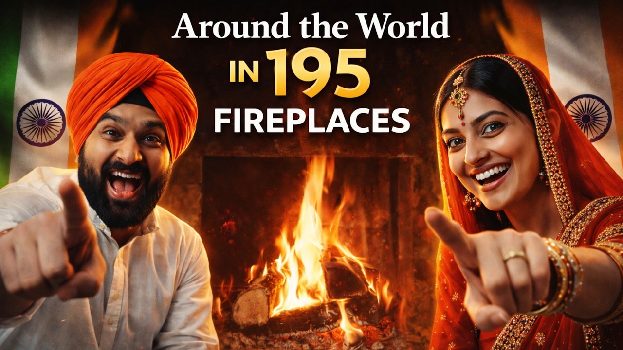 Around the World in 195 Fireplaces: Ep.1 INDIA 🇮🇳 | Relaxing ASMR (4K)