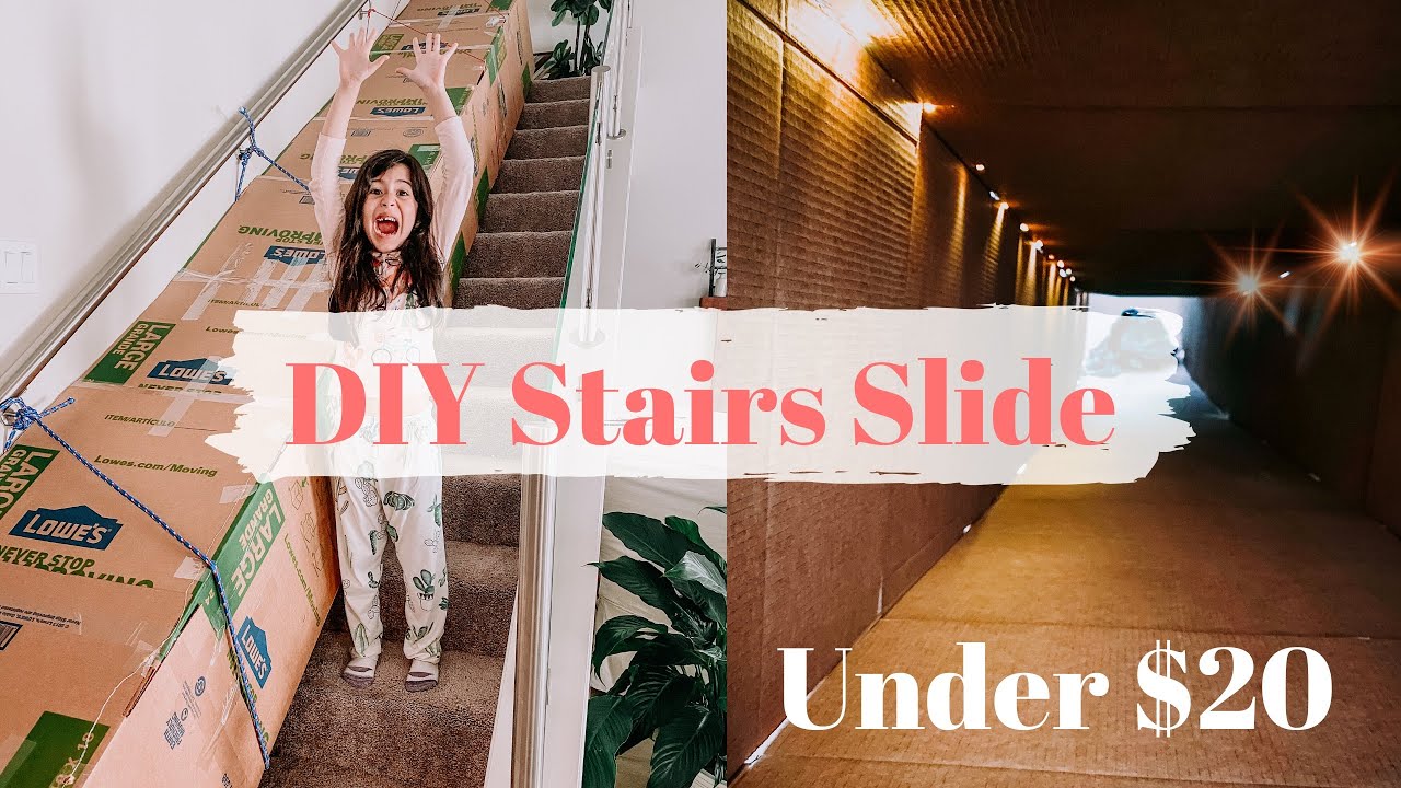 DIY STAIRS SLIDE  | QUARANTINE FUN FOR KIDS |