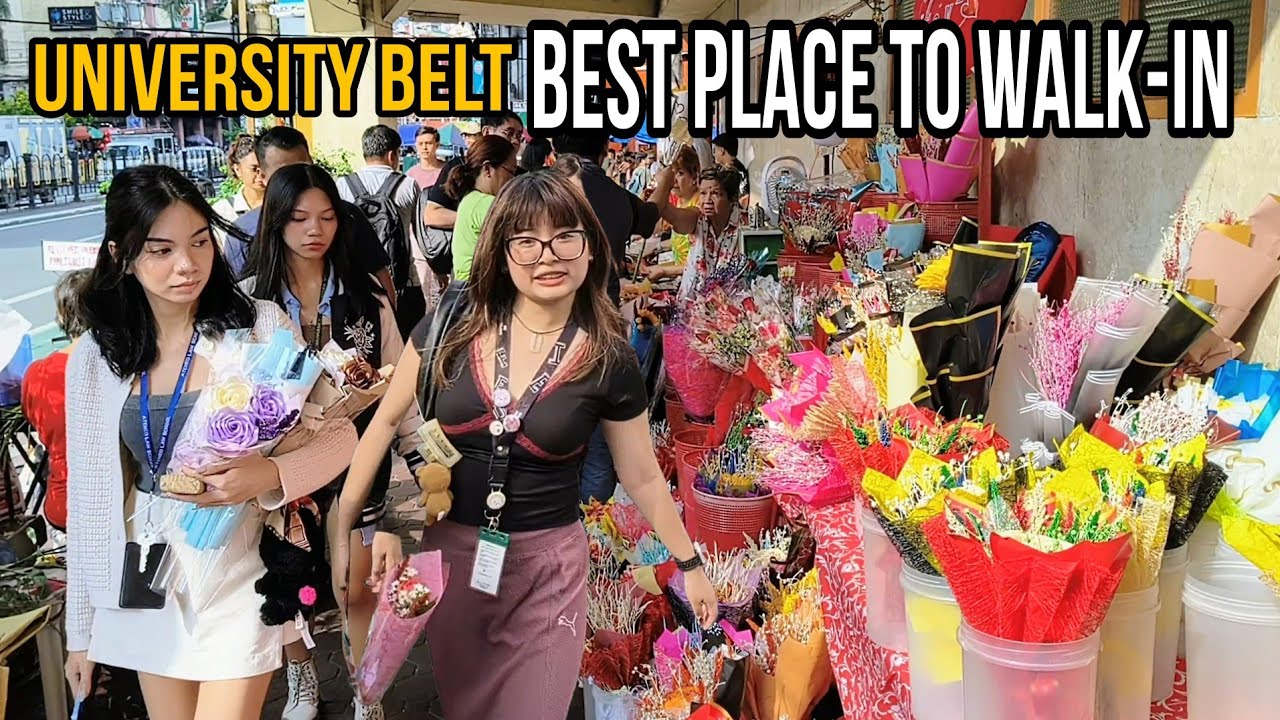 University Belt Walking Tour [4K] | Exploring Beautiful Students and Streets | Philippines[4K]
