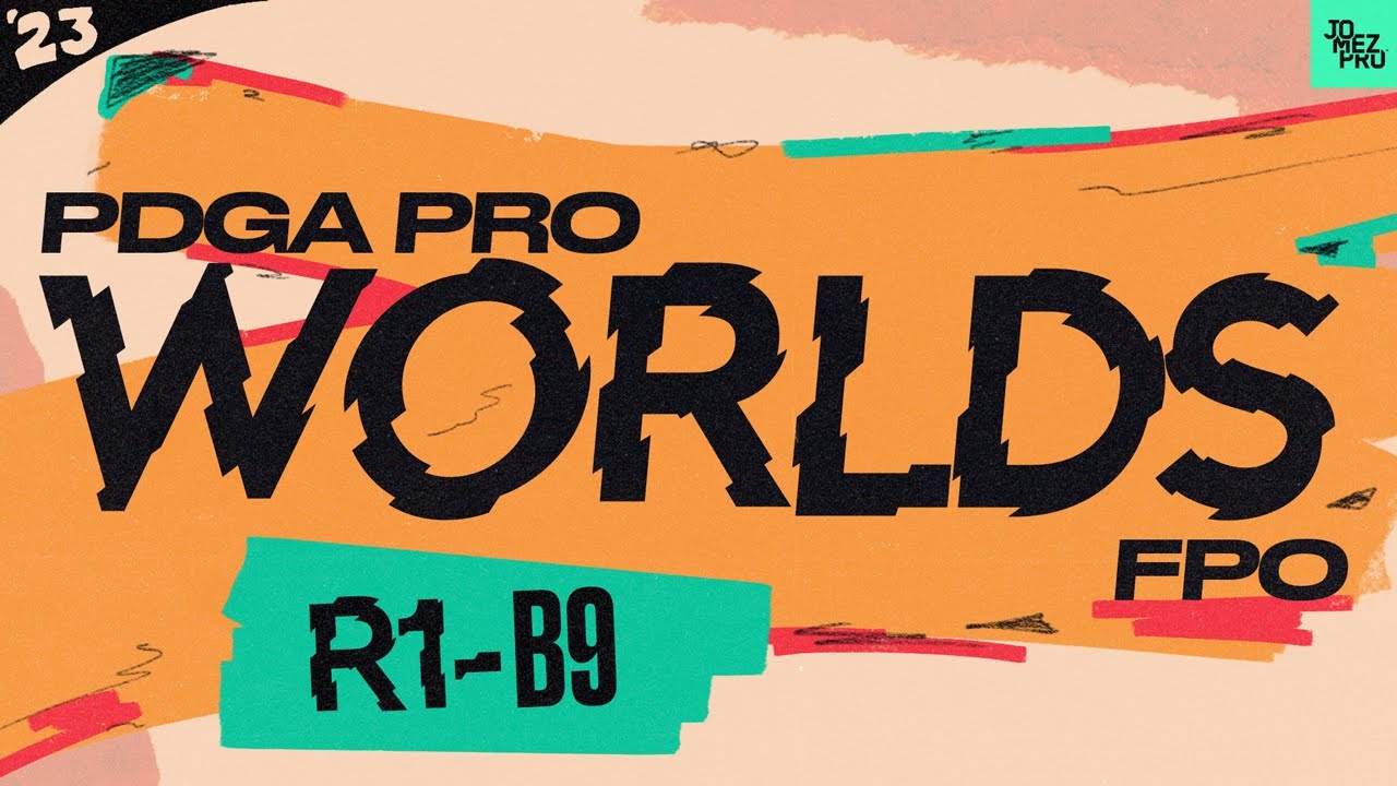 2023 PDGA Pro World Championships | FPO R1B9 | Gannon, Tattar,  Scoggins, Shue | Jomez Disc Golf