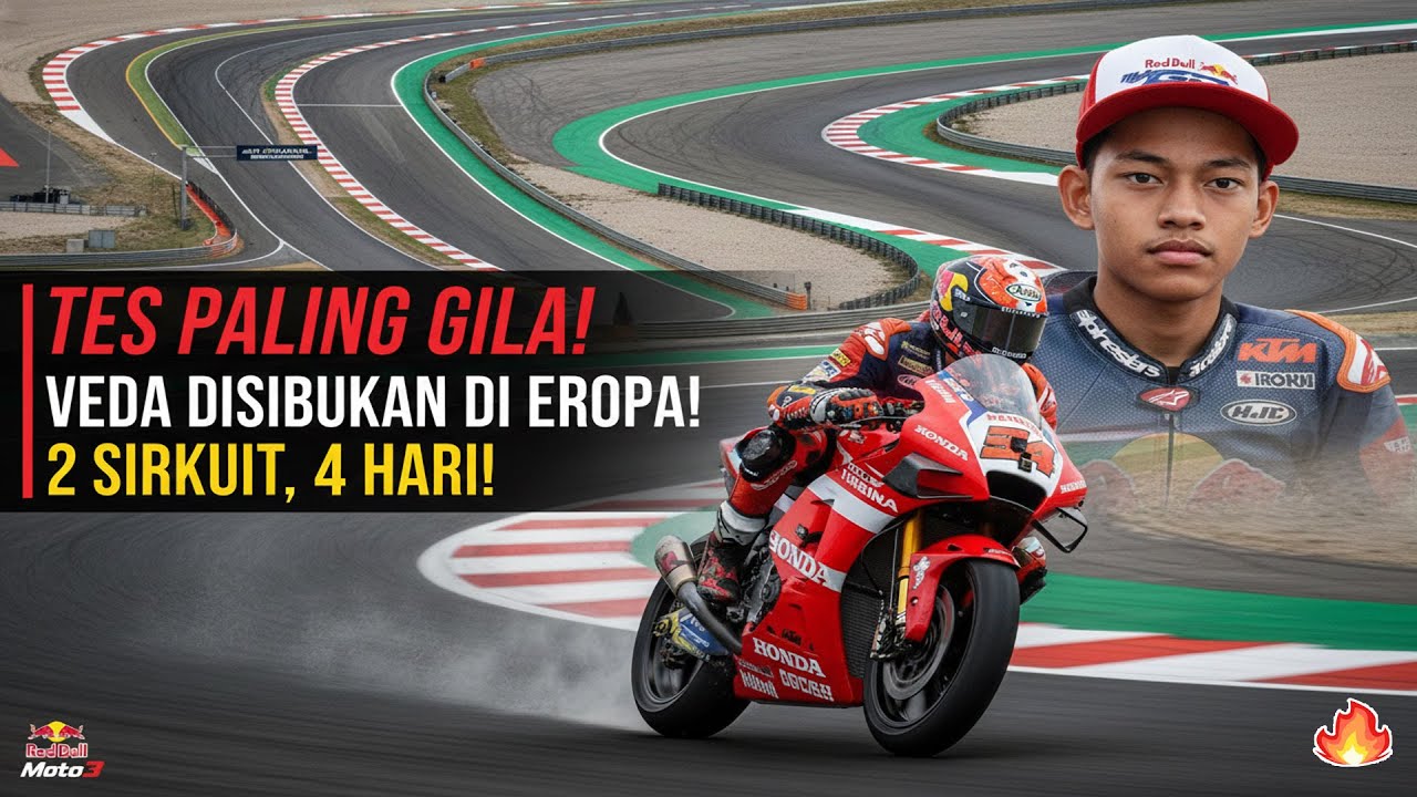 4 Hari 2 Sirkuit! Veda Pratama Jalani Ujian Terberat Menuju Moto3