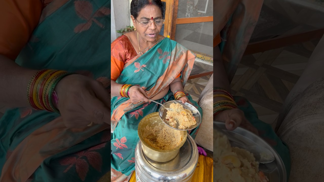 #అత్తాకోడలు🤰😋బెల్లం పరమాన్నం అత్తమ్మ🥰 చేసారు నాకోసం​⁠😍@SandyaLingam #arjundairy #mancherial