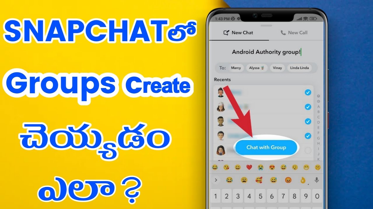 how to Create Group in SNAPCHAT 【2024】