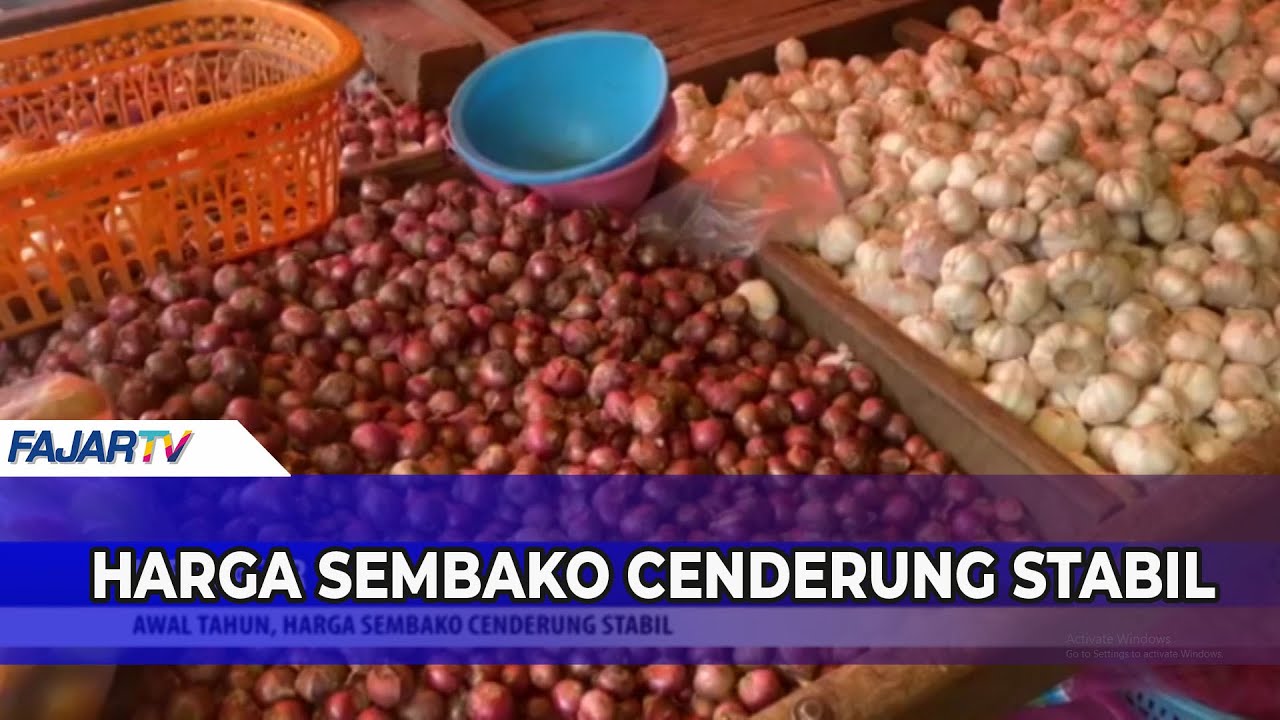 AWAL TAHUN, HARGA SEMBAKO CENDERUNG STABIL