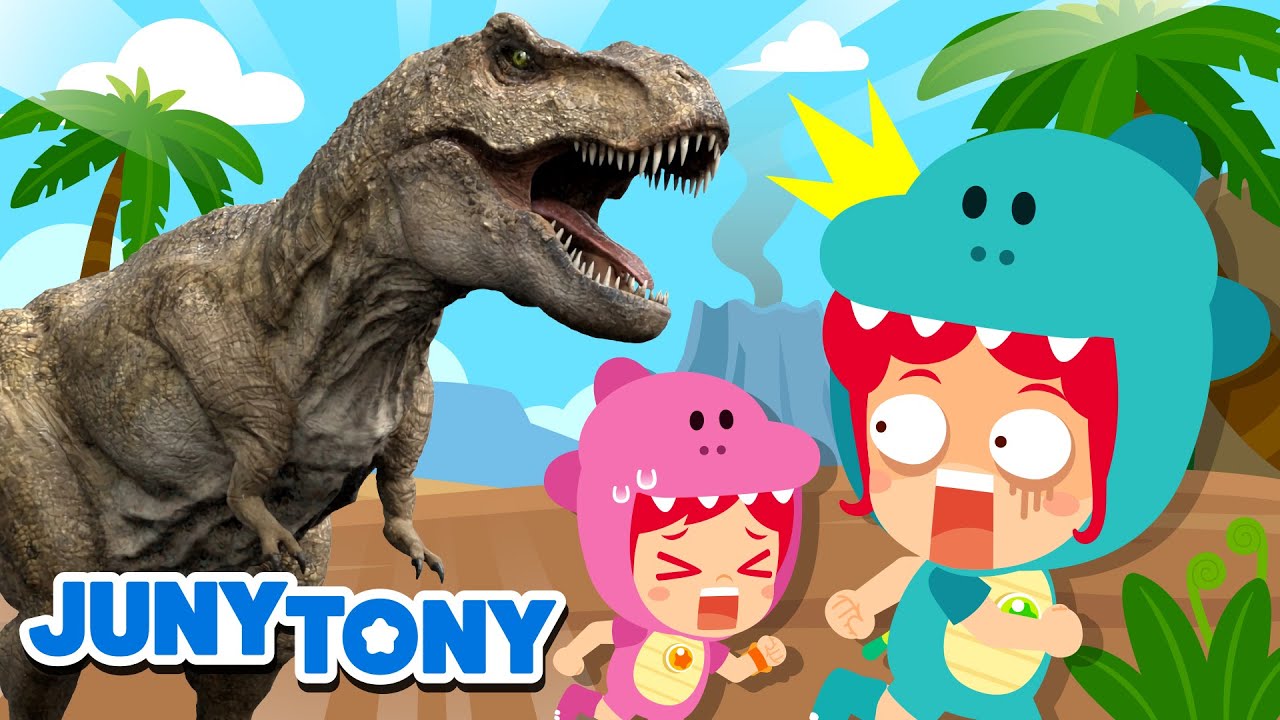Tiranossauro Rex 🦖👑 O Rei dos Dinossauros | Música Infantil | JunyTony em Português