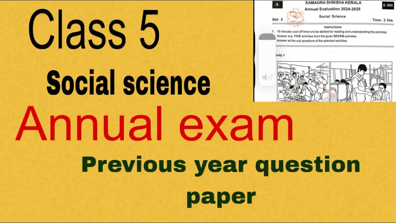 Class 5 Social Science Annual Exam Previous Year Question Paper | Important Questions & Answers |