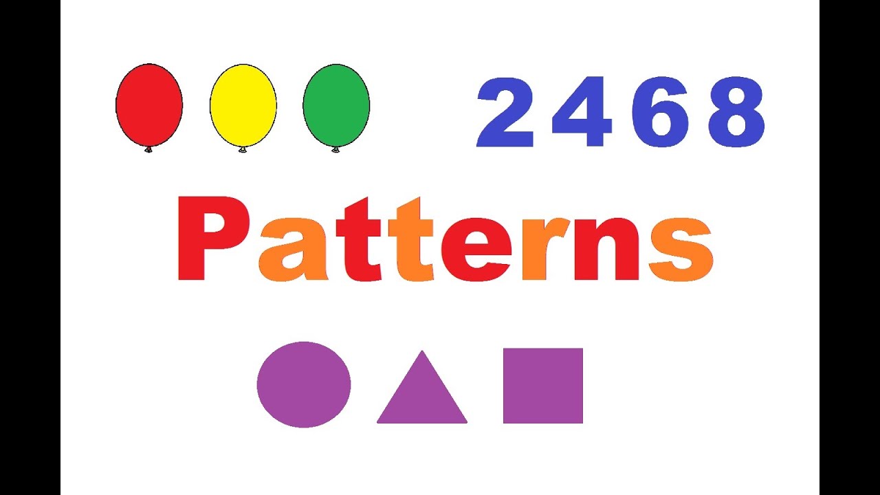 Learning Patterns with Colors, Shapes, and Numbers