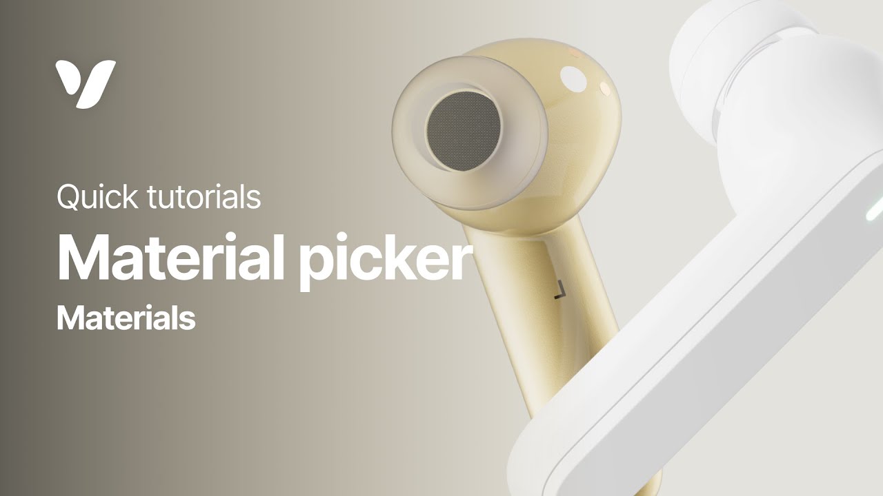 Material picker in Vectary