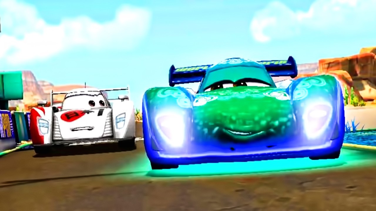 Cars 2: Fast as Lightning - Carla Veloso neon VS Shu Todoroki racing