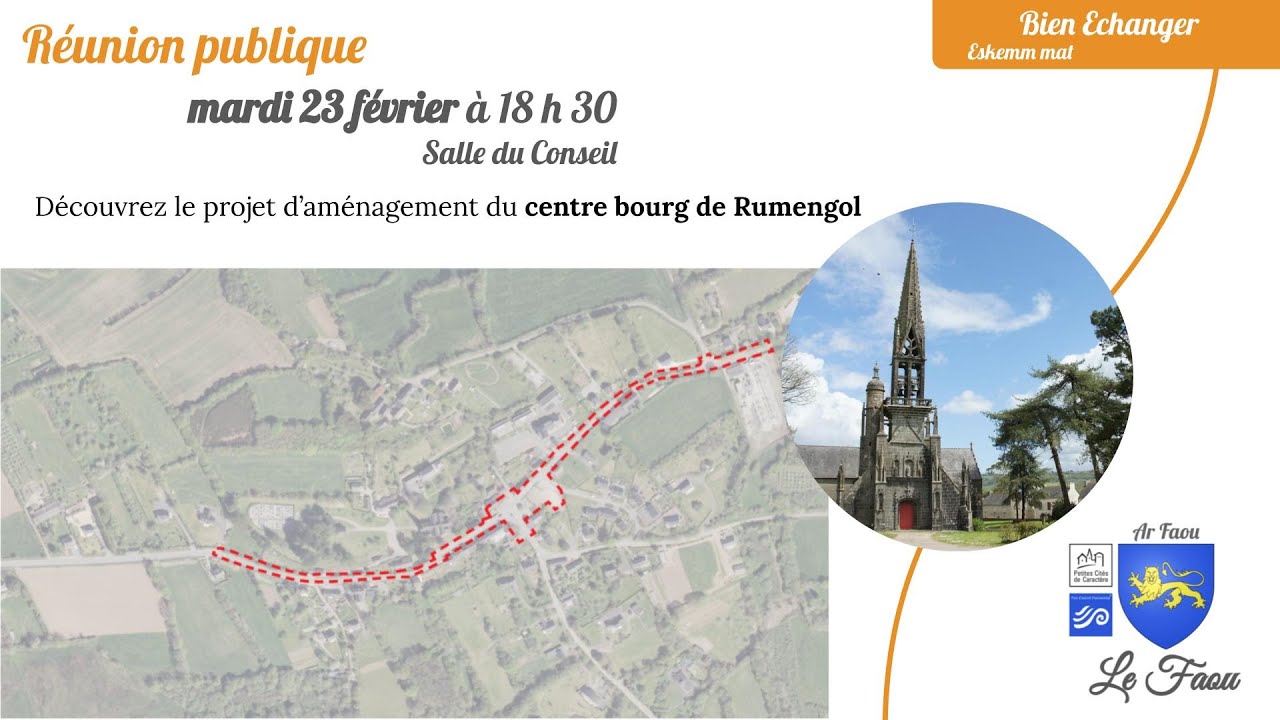 Avant projet de l'aménagement du centre bourg de Rumengol