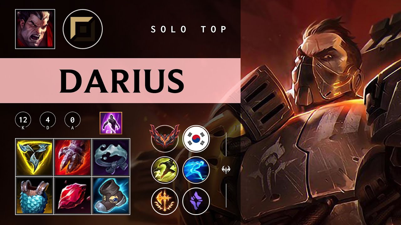 Darius Top vs Varus - KR Grandmaster Patch 26.01